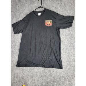 Yellowstone Dutton Ranch Port Authority Graphic Tee Men‎ Sz L TV Show Black Red